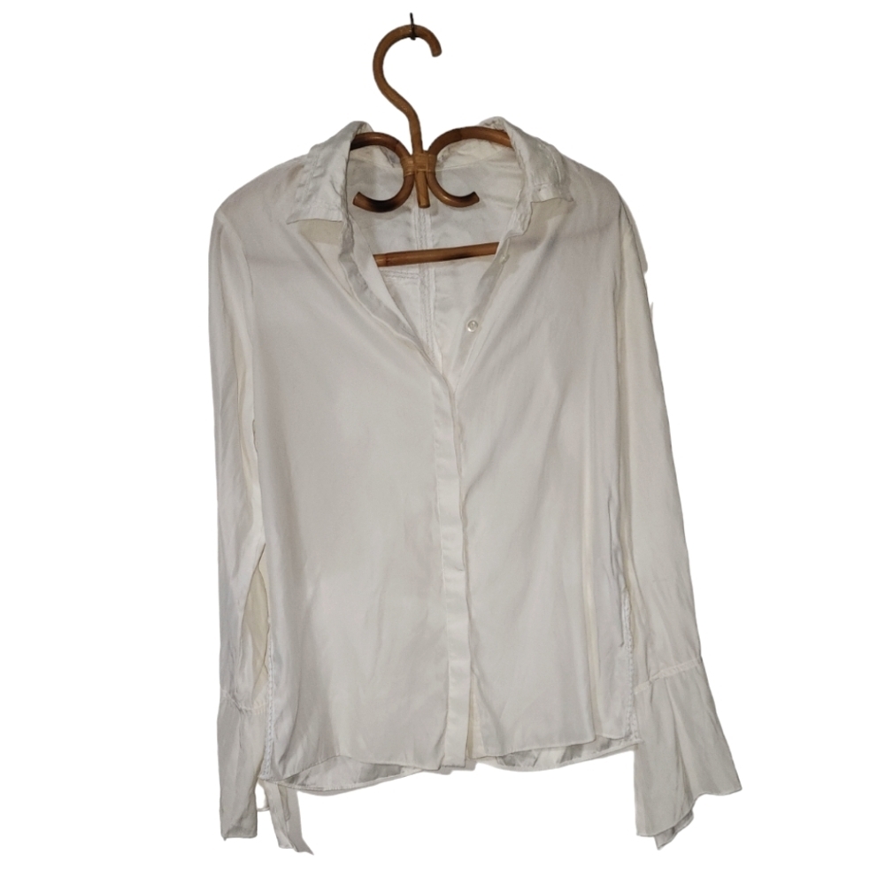 Frame 100% silk buttondown top